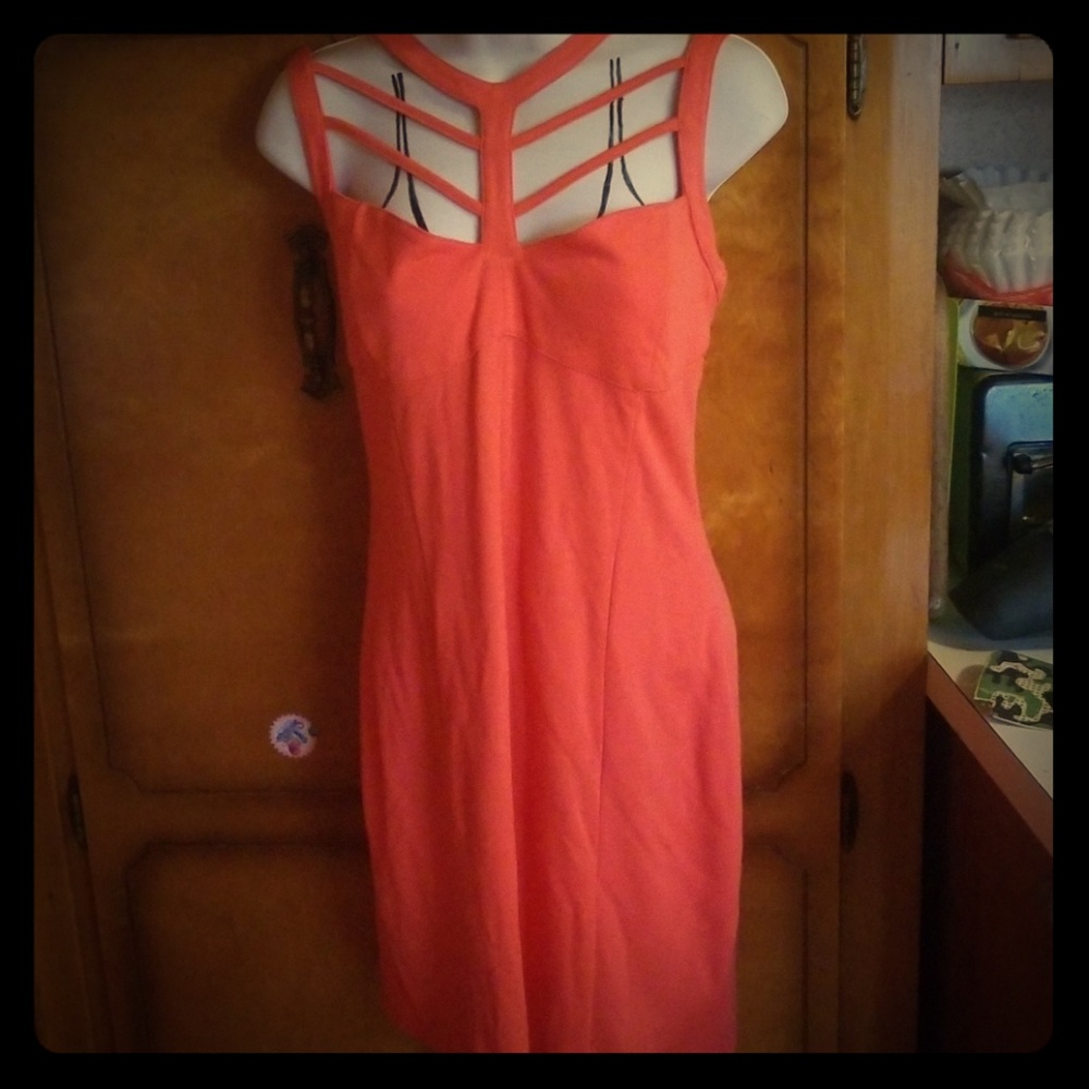 Coral dress
